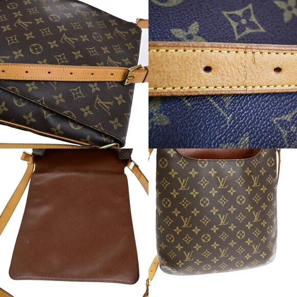 LOUIS VUITTON Musette Shoulder Bag Monogram Leather Brown France M51256 - Picture 9 of 16